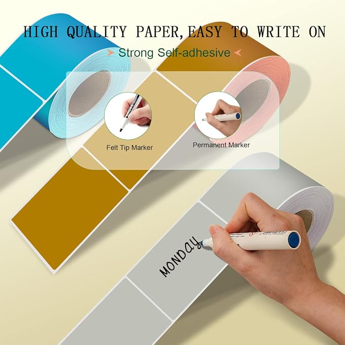 PARLAIM 3 X 5 inch Rectangle Inventory Labels Color Coding Stickers - Image 4