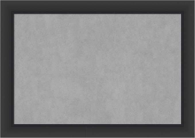 Amanti Art Black Framed Magnetic Board 29x41 Large Vision Board by AmantiArt