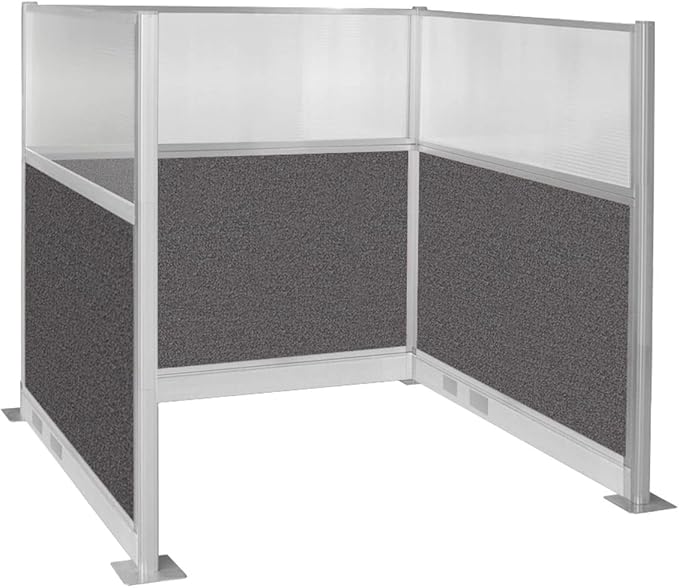 Versare Pre-Configured Hush Panel Electric Cubicle | Workstation Divider Walls | Cubicle Privacy Panels | Office Partition Walls-DeskLoop Office