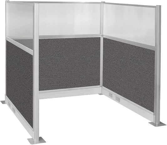 Versare Pre-Configured Hush Panel Electric Cubicle | Workstation Divider Walls | Cubicle Privacy Panels | Office Partition Walls-DeskLoop Office