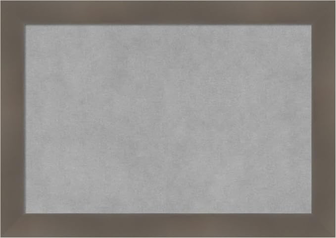 Amanti Art Grey Framed Magnetic Board 14x20 Small Vision Board by AmantiArt