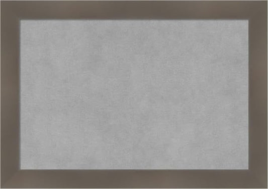Amanti Art Grey Framed Magnetic Board 14x20 Small Vision Board by AmantiArt