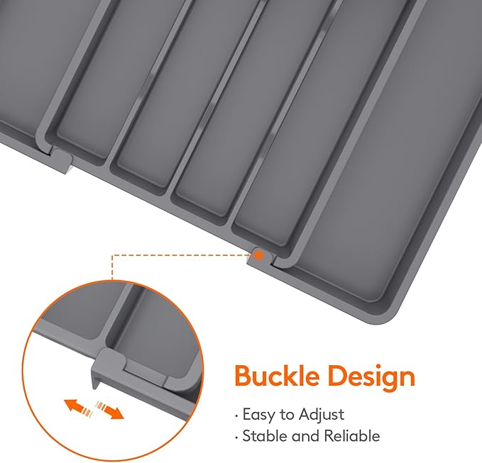 Lifewit Silverware Drawer Organizer, Expandable Utensil Tray - Image 5