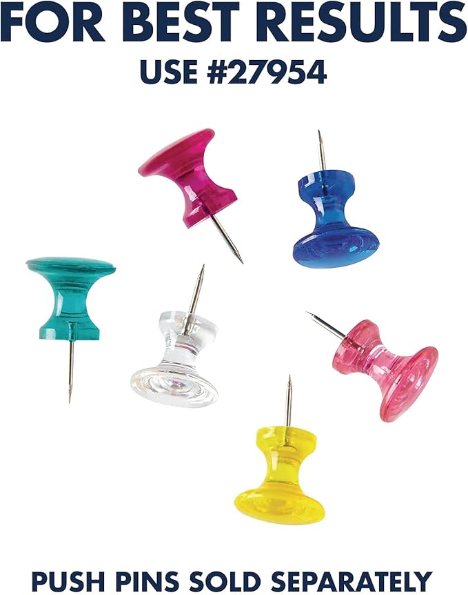 Quartet Cork Board, Bulletin Board, 5' x 3' Corkboard, Oak Finish Frame (305)-DeskLoop Office