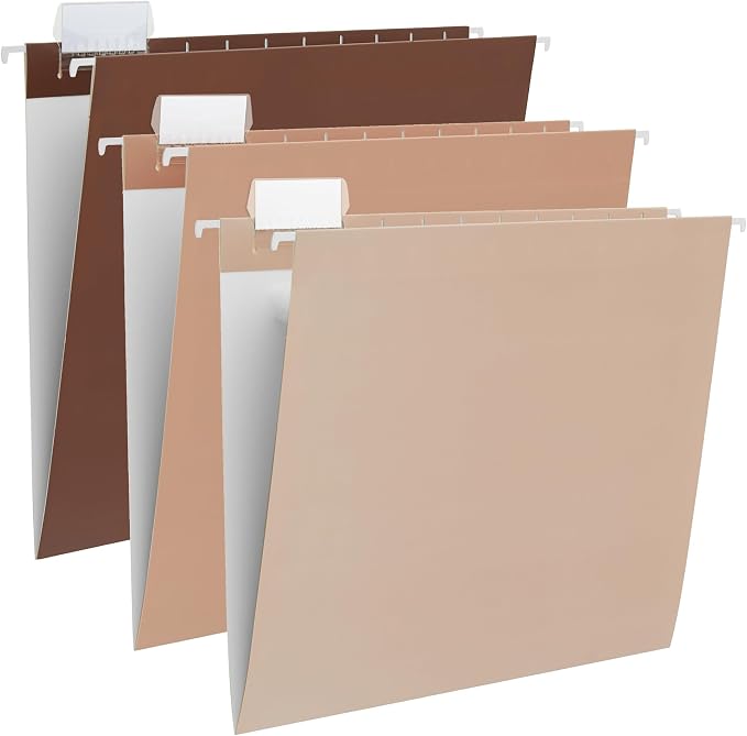 Y YOMA 6 Pack Gradient Hanging File Folders Letter Size Decorative Hanging by YYOMA