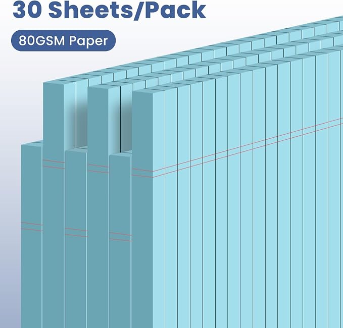 6pcs Small Note Pads, Writing Pads 5 x 8, Legal Pads, Pad Paper Perforate - Image 3
