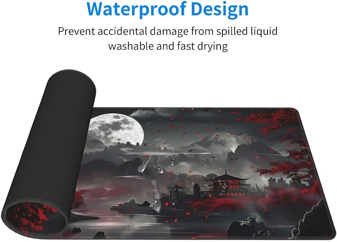 Extended Gaming Mouse Pad, Large Desk Mat XL Anime Mouse Pad Waterproof - Image 3