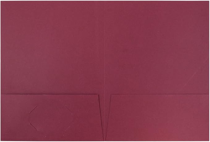 JAM PAPER Two Pocket Textured Linen Presentation Folders - Image 2