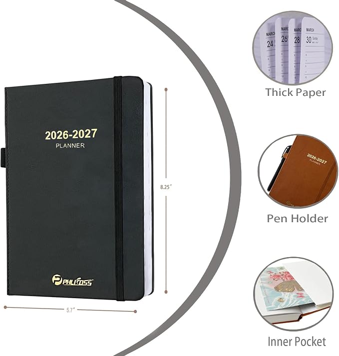 Daily Planner 2026-2027, One Page Per Day, Academic Calendar, Appointment Book - Image 2