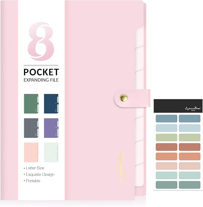 Sooez Elegant Accordion File Organizer by Sooez