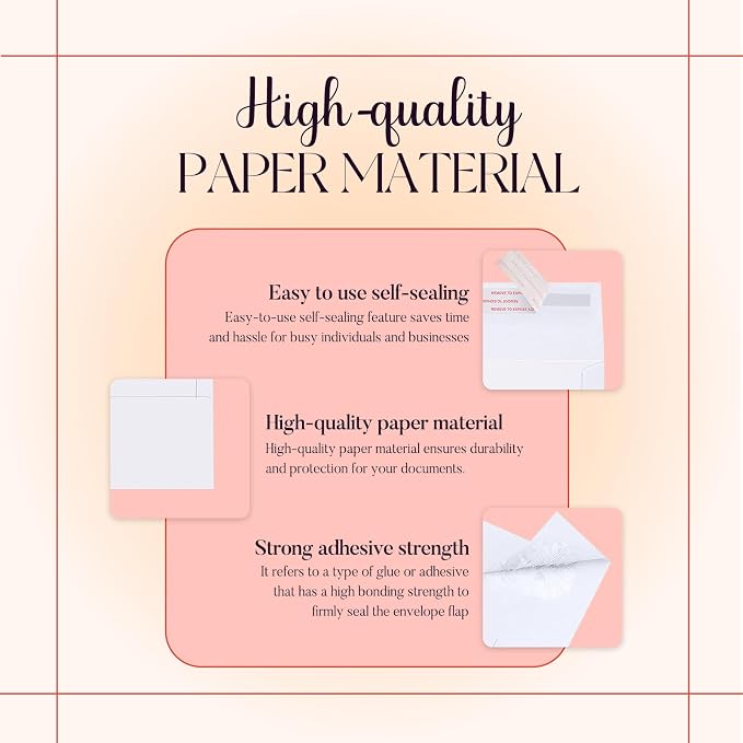 ACSTEP 3000PACK A2 Envelopes White 4.375x5.75 Envelopes Self Seal - Image 6