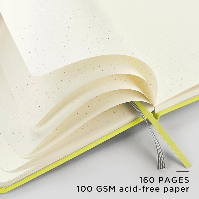 &And Per Se Dotted Journal Notebook, A5 Hardcover Leather Dotted Journal - Image 4