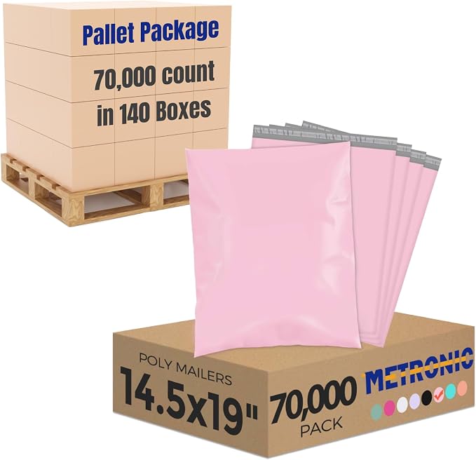 Metronic Poly Mailers 14.5x19 70000 Pack Large Shipping Bags by METRONIC