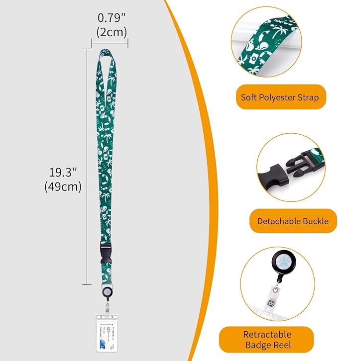 Retractable Lanyards, 6 Pack Waterproof Lanyard - Image 3