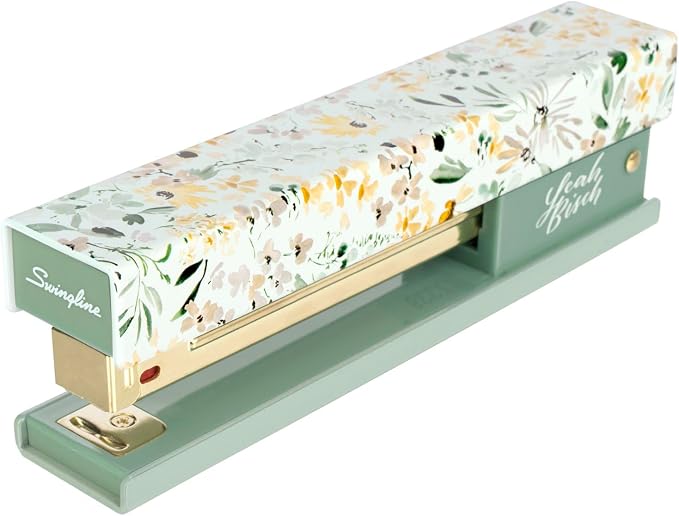 Swingline Stapler by Leah Bisch, 20 Sheet Capacity, Full Strip, Wildflowers by Swingline