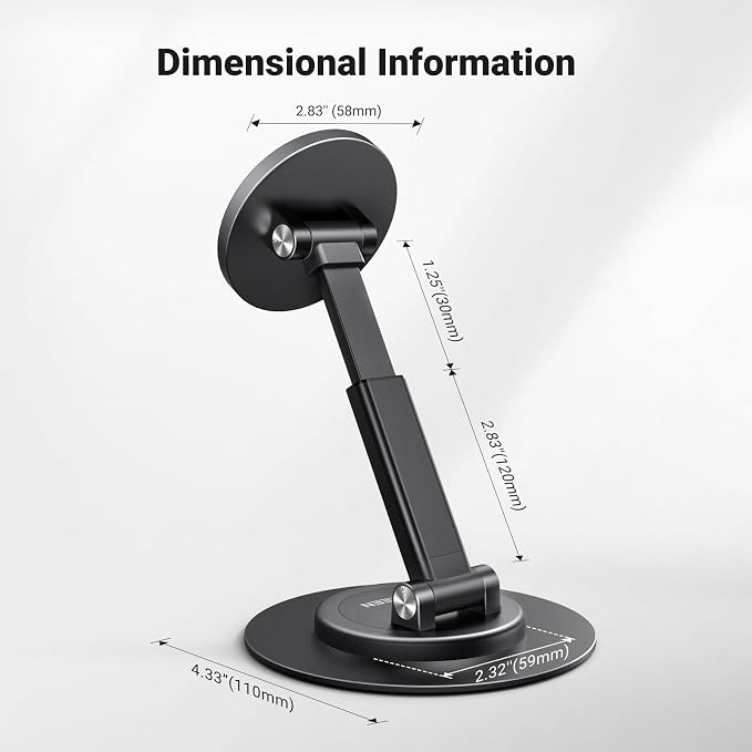 UGREEN Magnetic Phone Stand for MagSafe, Height Adjustable iPhone Stand for Desk - Image 8