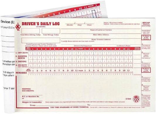 ELD Backup Driver Log Book 10-pk. by JJKellerAssociatesInc