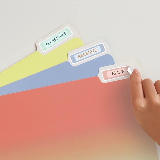 Avery Extra Large File Folder Labels, Removable Adhesive, Matte White, 15/16" x - Image 6