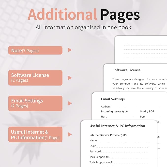 Password Book with Alphabetical Tabs, Password Keeper Book - Image 5