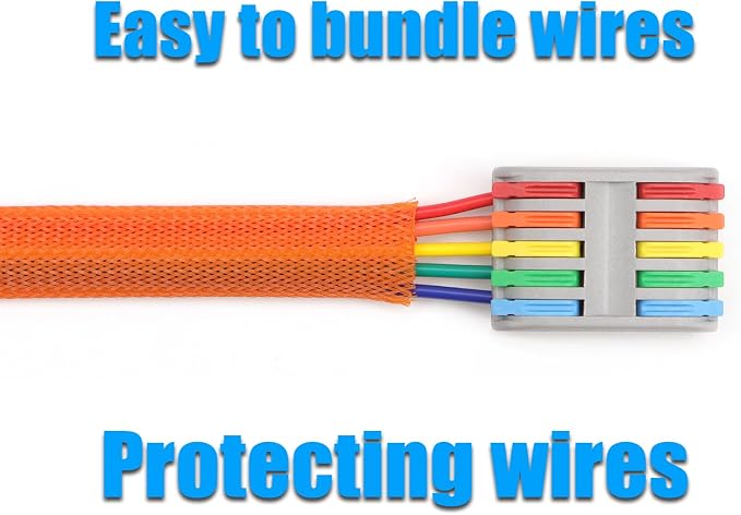 25ft PET Expandable Braided Cable Sleeve 5/8inch Pet Braided Cable Sleeve - Image 6