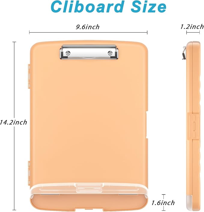 Rimilak Clipboard with Storage, 8.5 x 11'' High Capacity Clip Board, - Image 2