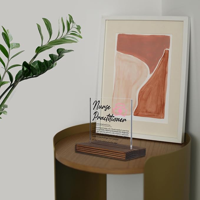 Nurse Practitioner Gifts, Thank You Appreciation Desk Sign - Image 5