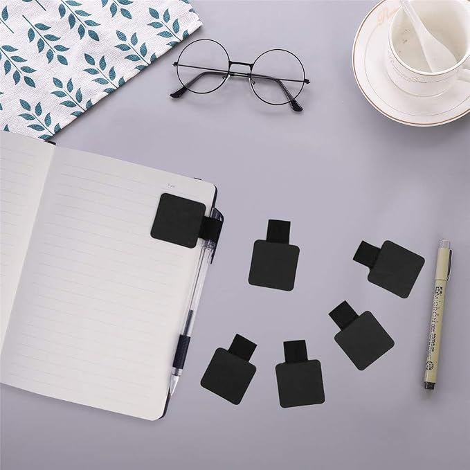 SLSON 12 Pack Notebook Pen Loop Holder Self-Adhesive Pen Holder Pencil Holders - Image 4