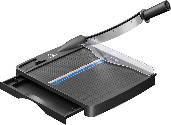12 Inch Heavy Duty Paper Cutter, 12-16 Sheets Capacity Guillotine Paper Cutter by syntpNovo