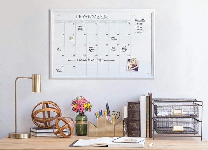 U Brands Magnetic Dry Erase Calendar White Board - Image 3
