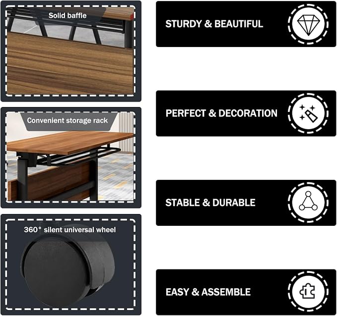 Modular Conference Room Tables for 8–10 People, Folding Conference Table on - Image 8