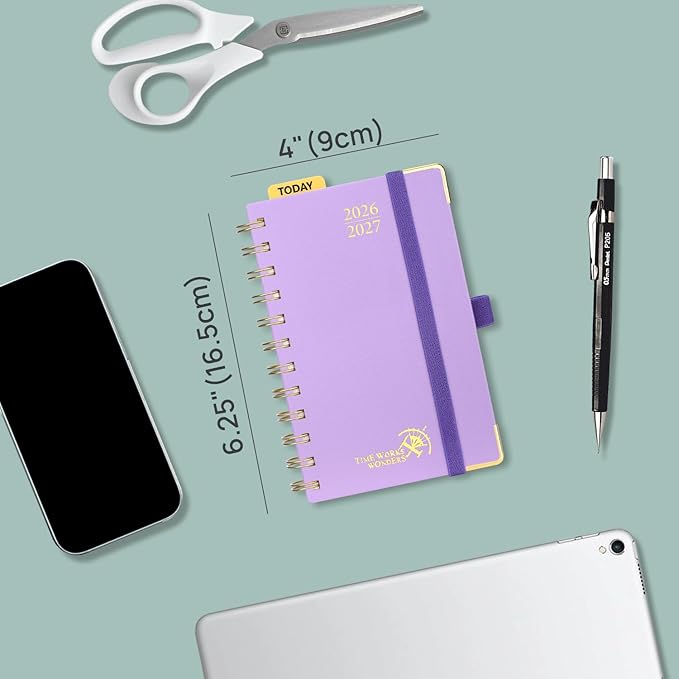 POPRUN Pocket calendar 2026-2027, pocket planner Jul 2026-Jan 2027, 6.5" x 3.5" - Image 2