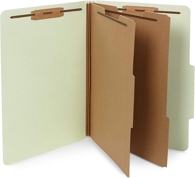 10 Legal Size Classification Folders by BlueSummitSupplies