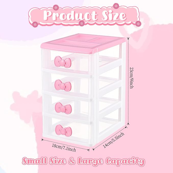 Girls Cute Lovely Color Storage Box Makeup Organizer - Image 3