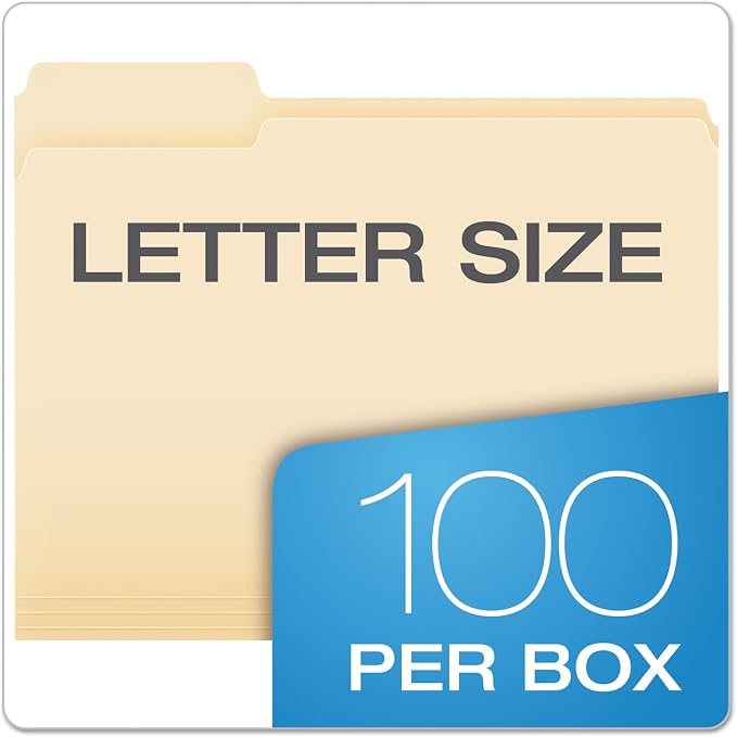 Pendaflex File Folders, Letter Size, 1/3 Cut - Image 6