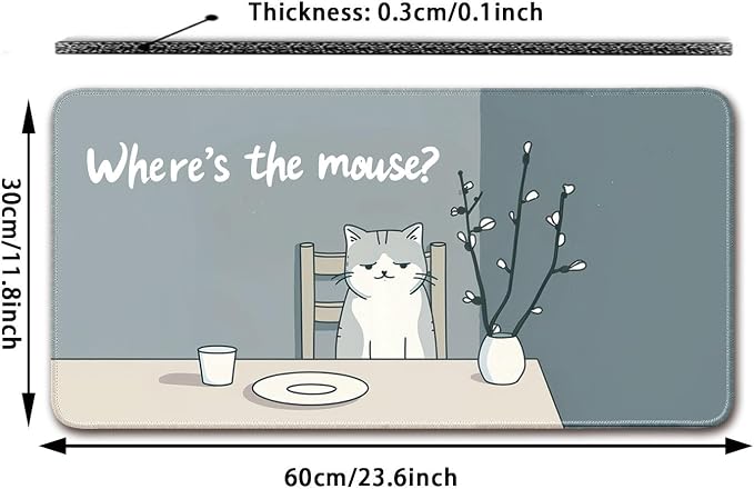 Keyboard Mat, Large Mouse Pad - Image 2