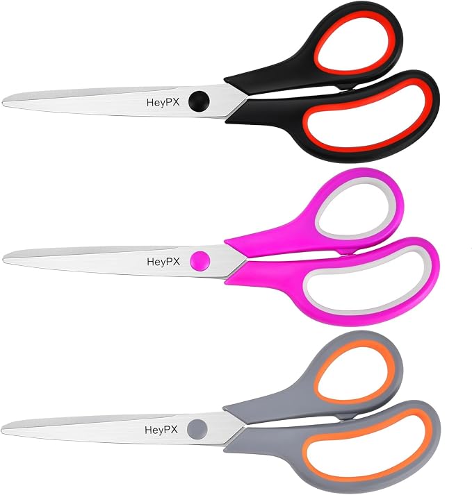 3-Pack 8.5" Ultra Sharp Stainless Steel Scissors - Image 8