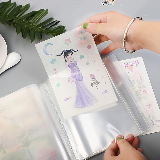 Ymiko Hand Account Insert Storage Bag MINI Information Pouch Sticker Organizer - Image 6