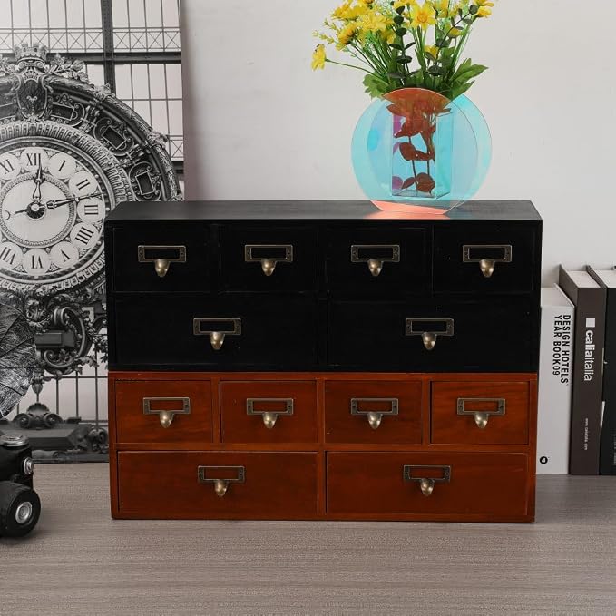 Apothecary Drawers Wooden Storage Box - Image 7
