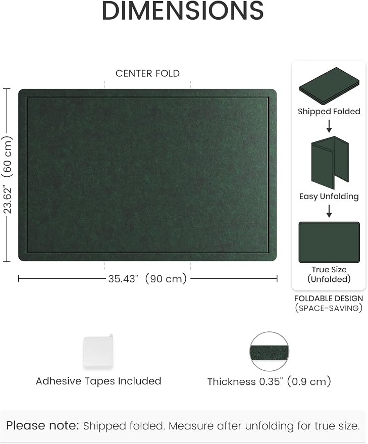 Fluxynara Bulletin Board, 35.4" x 23.6" Cork Board Alternative - Image 2