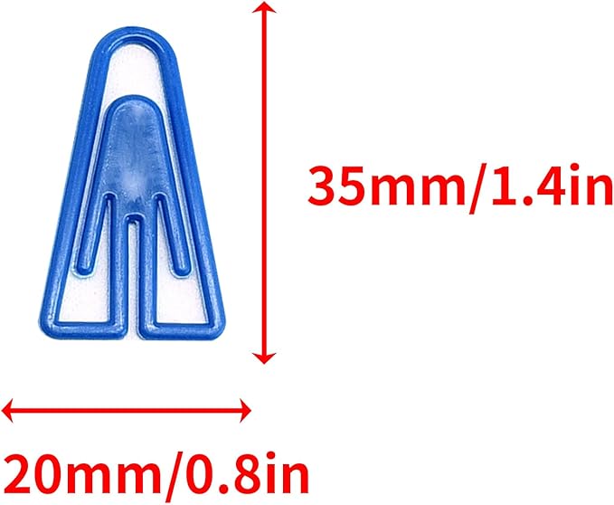 Plastic Paper Clips 180 Pcs 35mm Mixed Color Small Creative Triangle Clips - Image 2