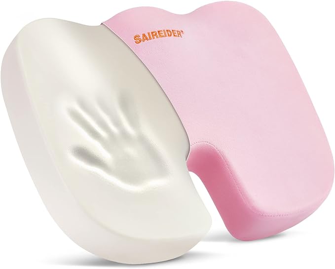 SAIREIDER Office Chair Cushion, Car Seat Cushion, Memory Foam Coccyx Cushion by SAIREIDER