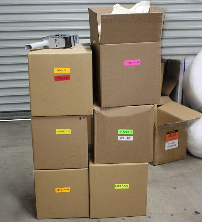 Royal Green Rectangular Stickers Color Coded Write on Labels - Image 3