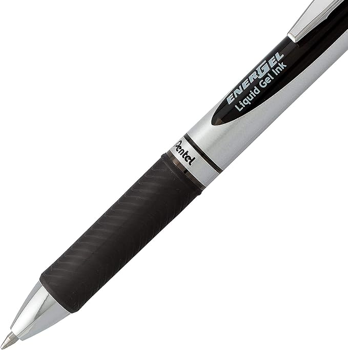 Pentel Energel 0.7 mm RTX Retractable Black Ink Pens - Image 4