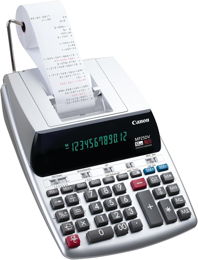 Canon Office Products 2202C001 Canon MP25DV-3 Desktop Printing Calculator - Image 3