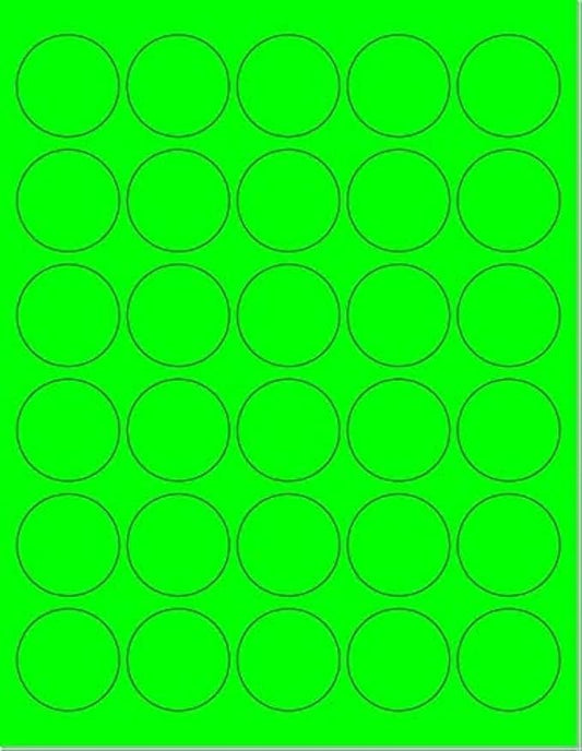 Pack of 100 Sheets, 8-1/2 x 11" Fluorescent Labels by NextDayLabels