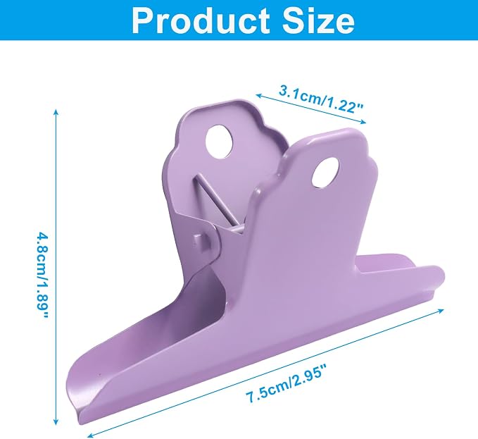 4 Inch Extra Large Metal Bulldog Clips, Paper Clamps Holder - Image 2