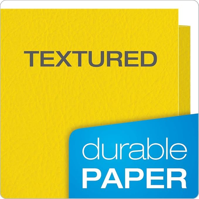 Oxford Twin-Pocket Folders, Textured Paper, Letter Size, Holds 100 Sheets - Image 7