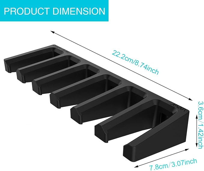 Solid ABS 6X Standard PMAG Wall Mount, Mag Holder, Home Magazine Storage Rack - Image 4