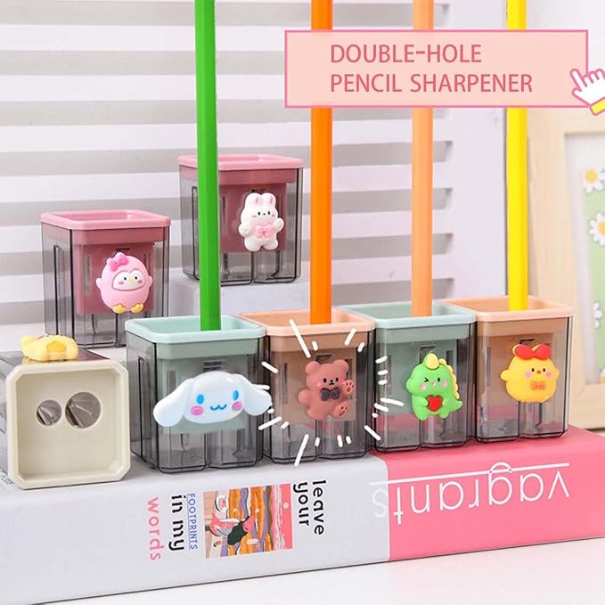 2PCS Pencil Sharpener, Lip Liner Sharpener, sharpened Pencil, Children's Pencil - Image 2
