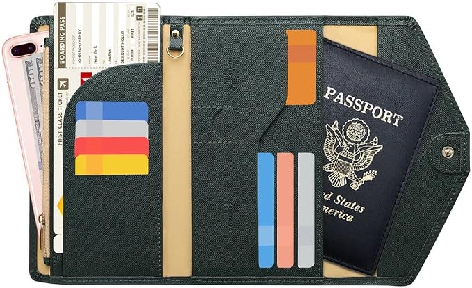 ZOPPEN Mulit-purpose Rfid Blocking Passport Holder Travel Wallet Passport and - Image 3